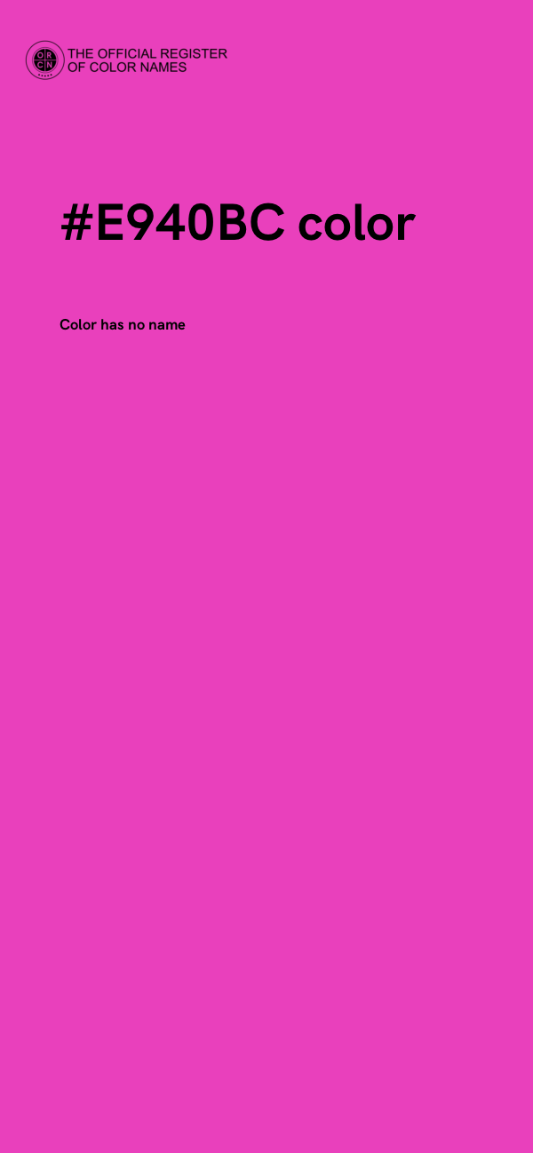 #E940BC color image