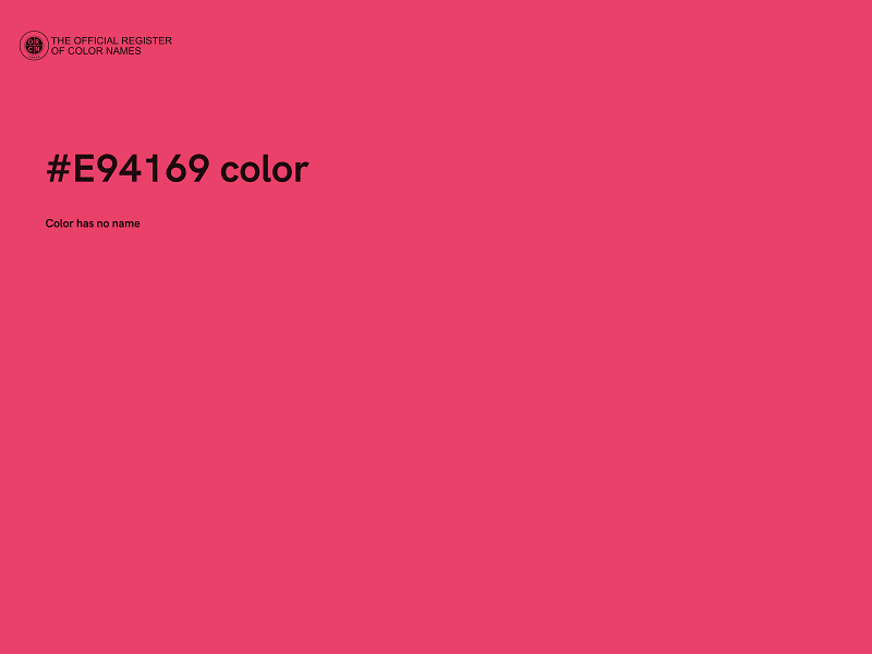 #E94169 color image