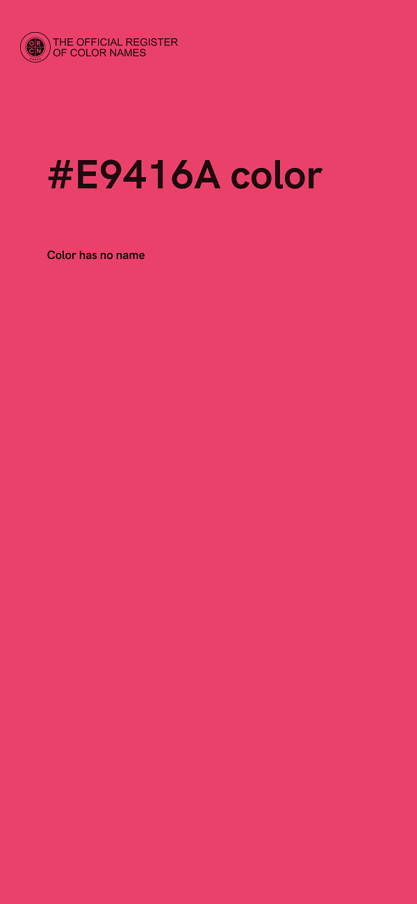 #E9416A color image