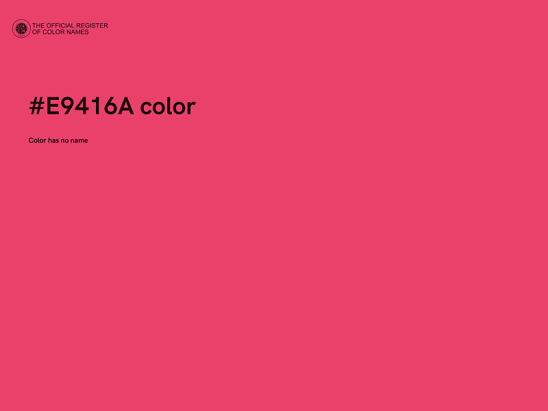 #E9416A color image