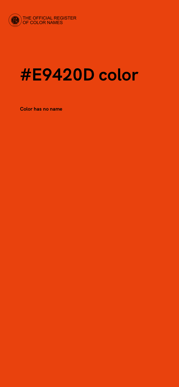 #E9420D color image