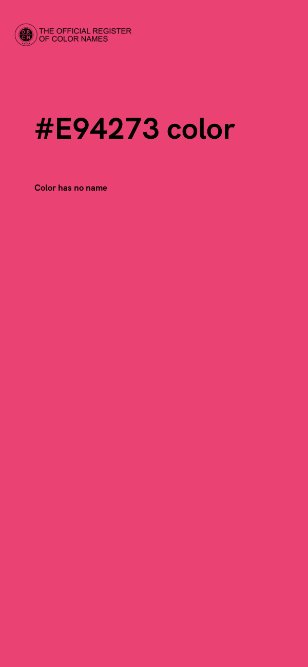 #E94273 color image