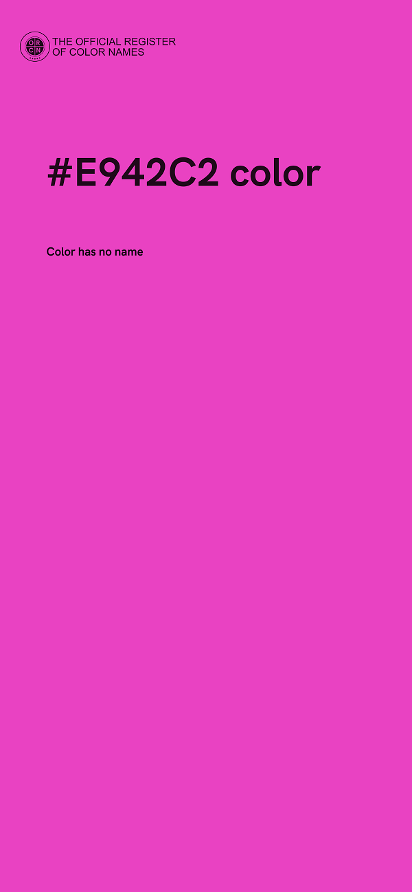 #E942C2 color image