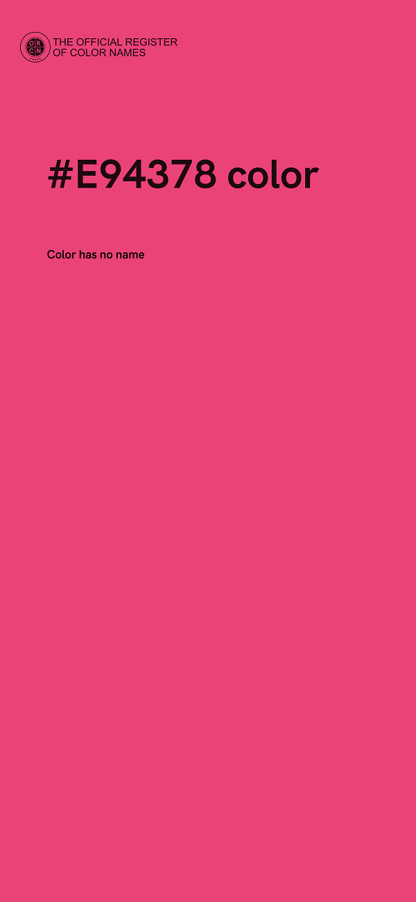 #E94378 color image