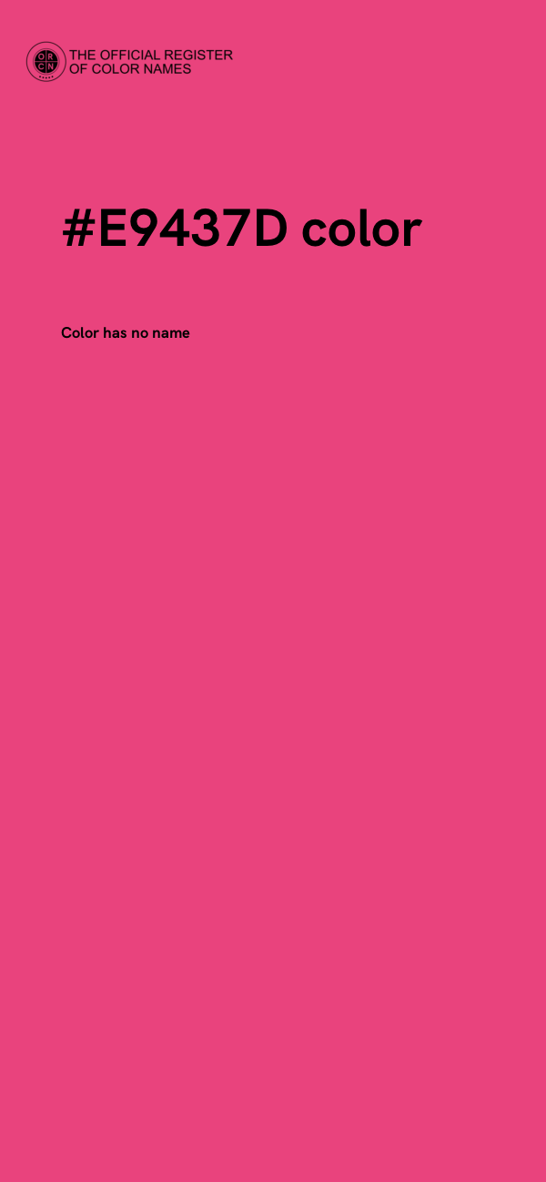 #E9437D color image