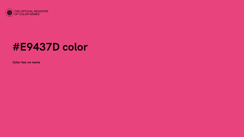 #E9437D color image
