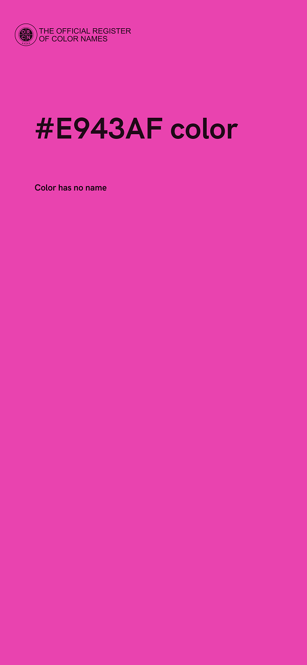 #E943AF color image