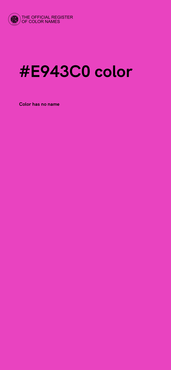 #E943C0 color image
