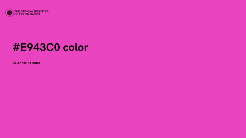 #E943C0 color image