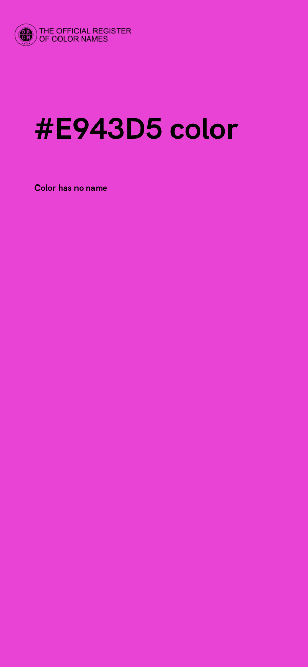 #E943D5 color image
