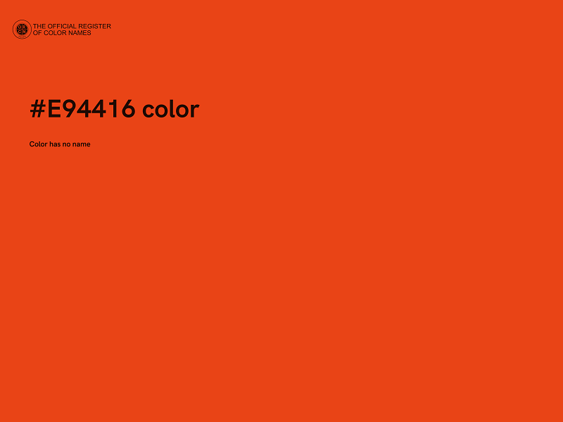 #E94416 color image