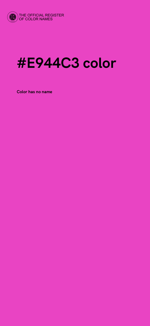 #E944C3 color image