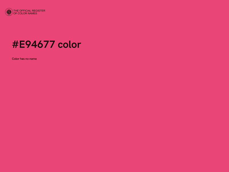 #E94677 color image