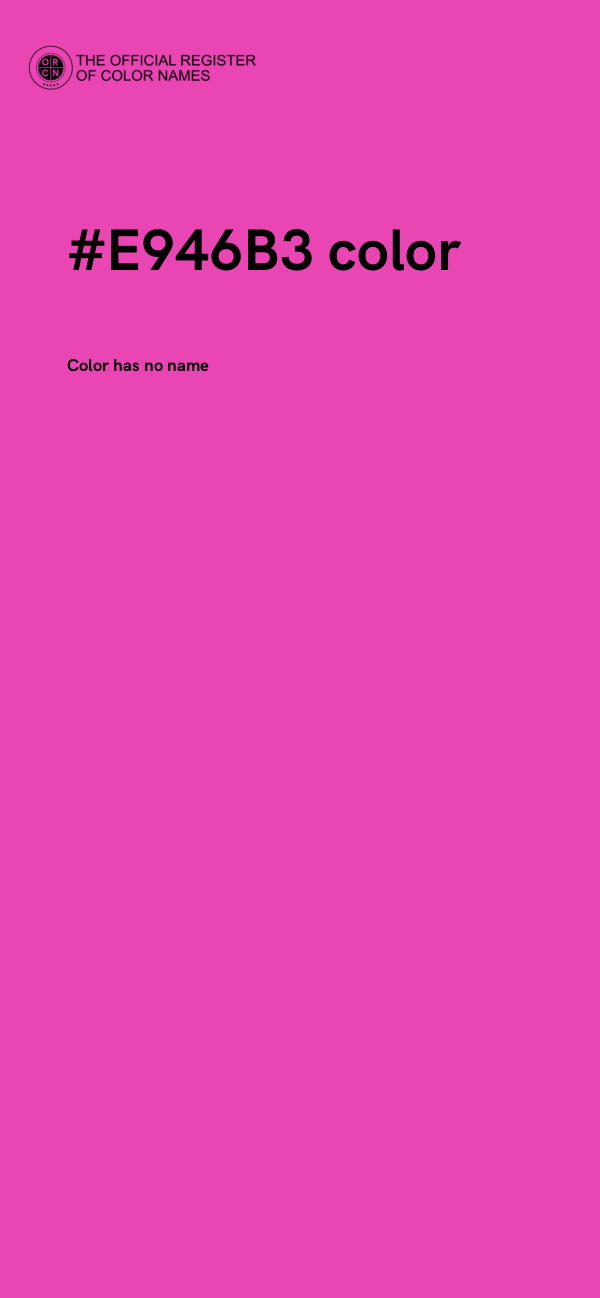 #E946B3 color image
