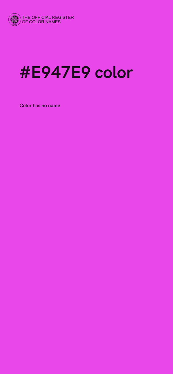 #E947E9 color image