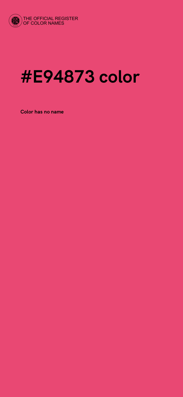 #E94873 color image