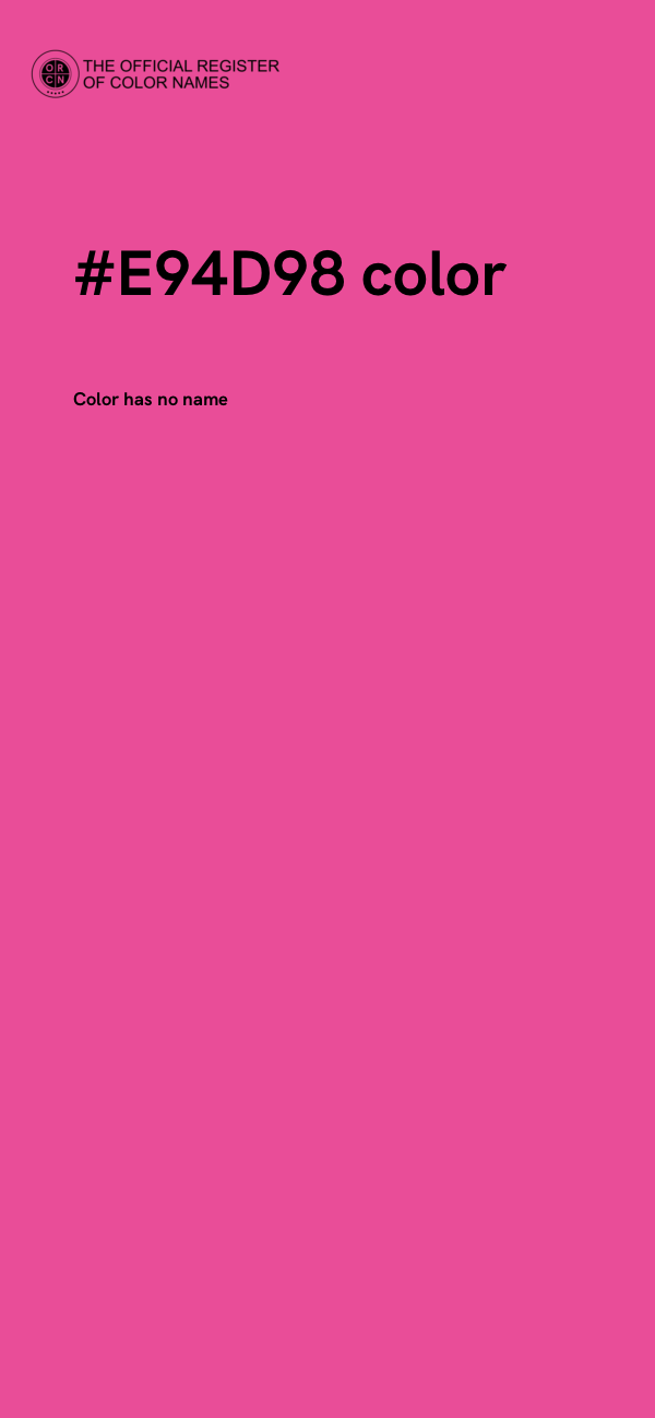 #E94D98 color image