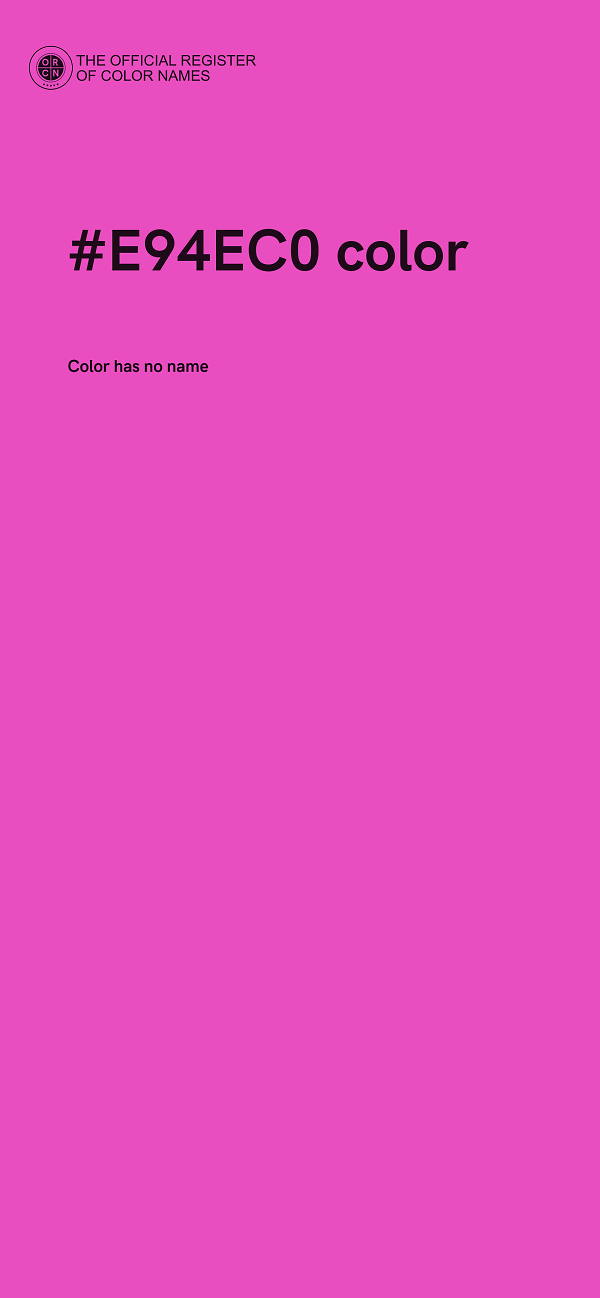 #E94EC0 color image