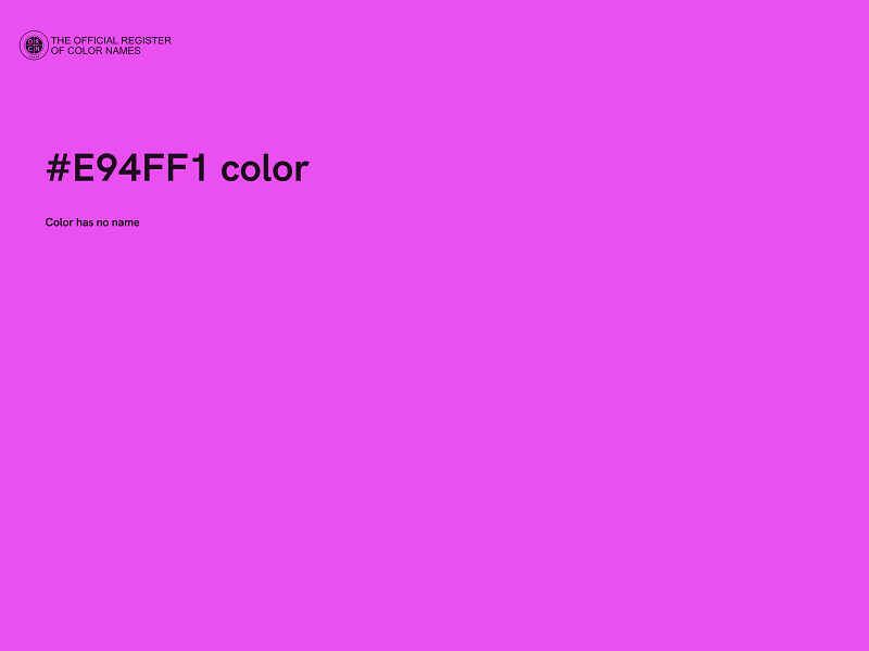 #E94FF1 color image