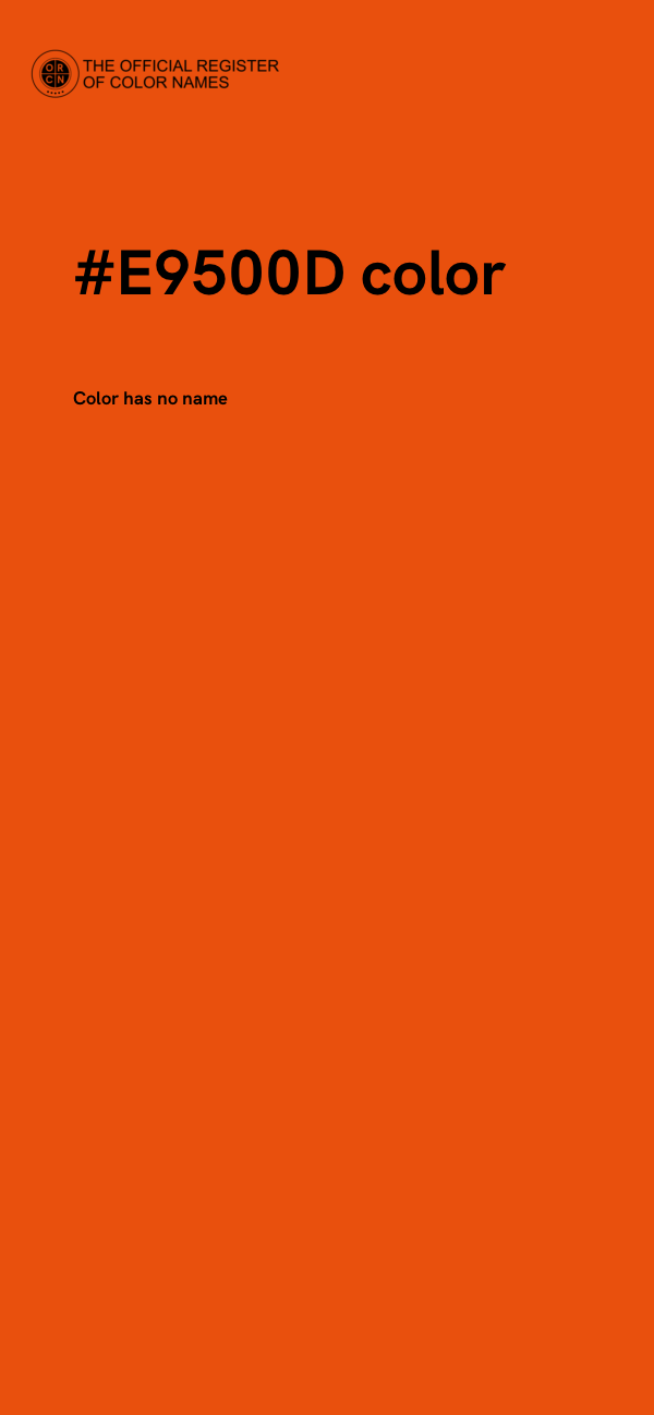 #E9500D color image