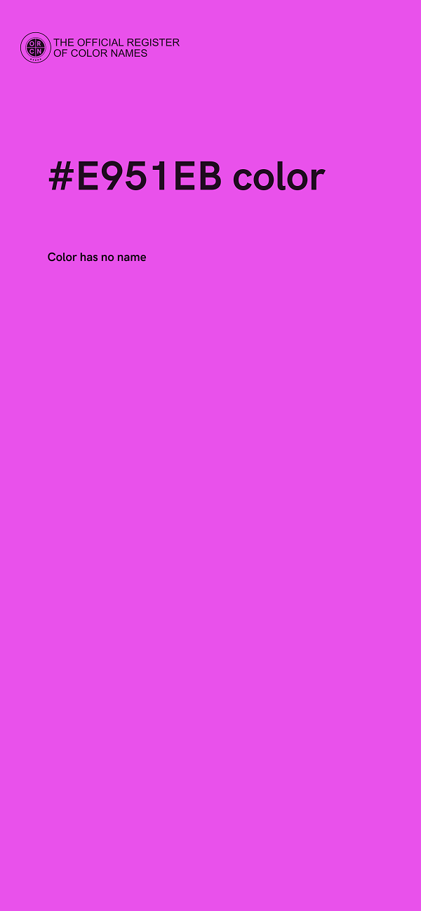 #E951EB color image