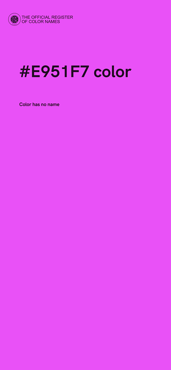 #E951F7 color image