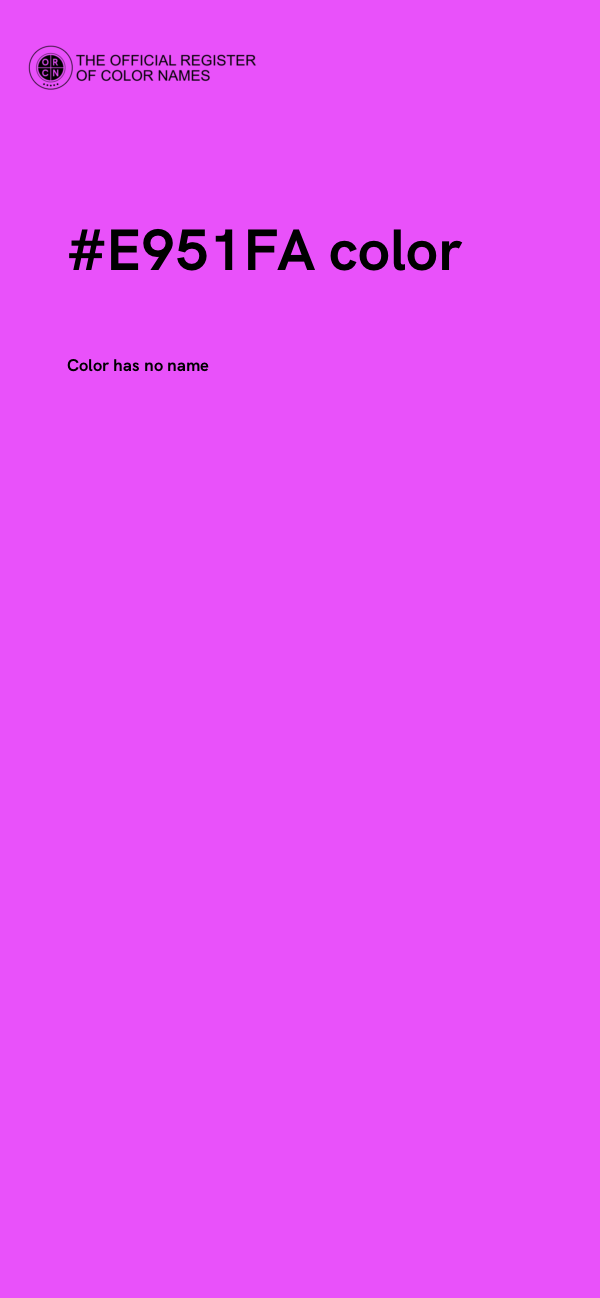 #E951FA color image