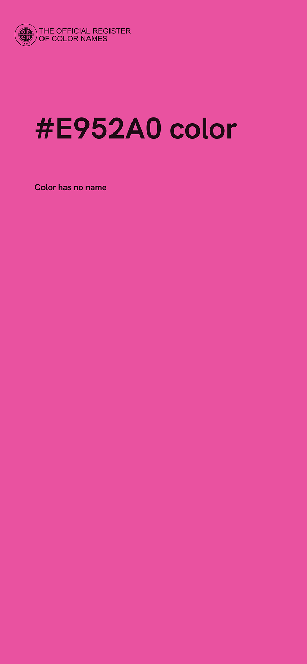 #E952A0 color image