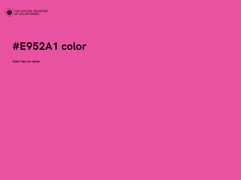 #E952A1 color image