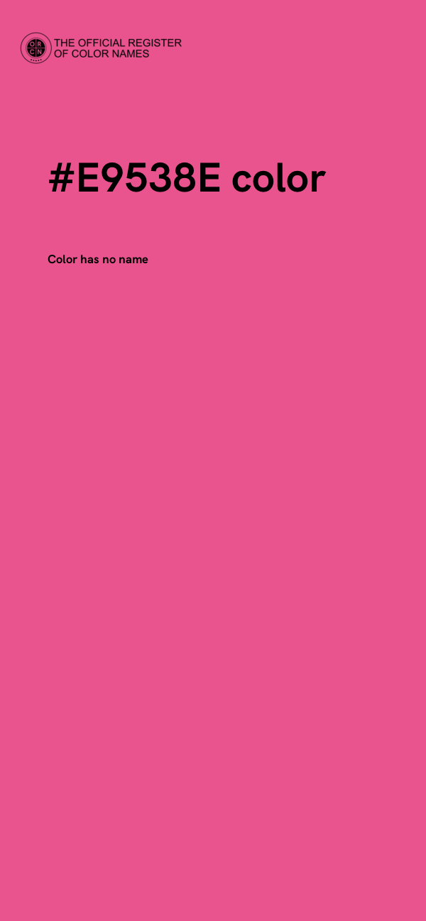 #E9538E color image