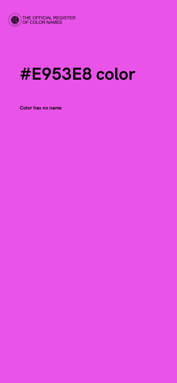 #E953E8 color image