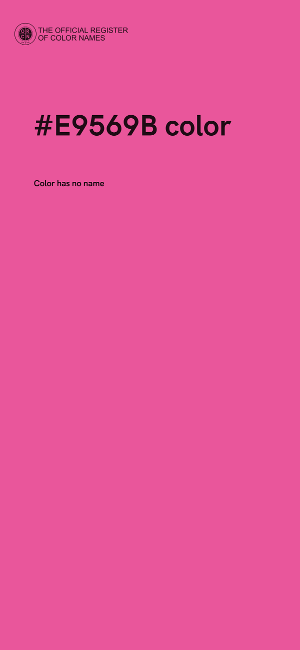 #E9569B color image