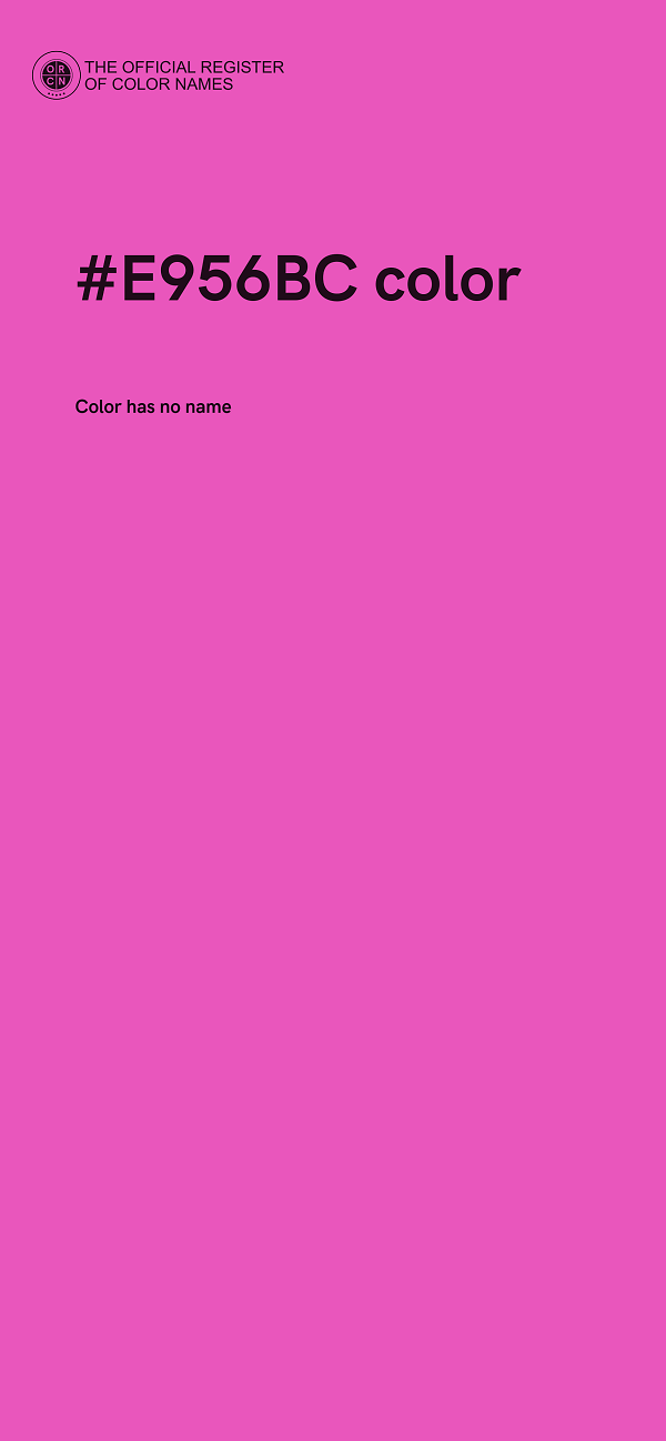 #E956BC color image