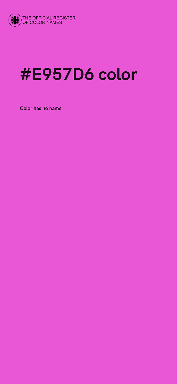 #E957D6 color image