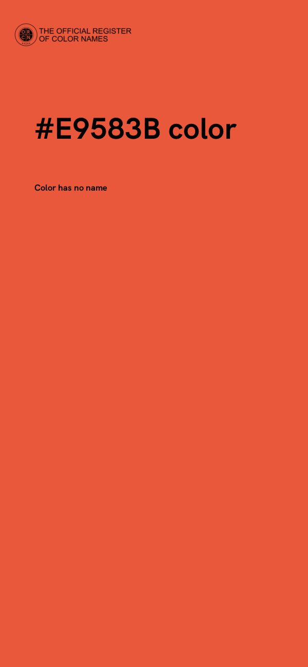 #E9583B color image