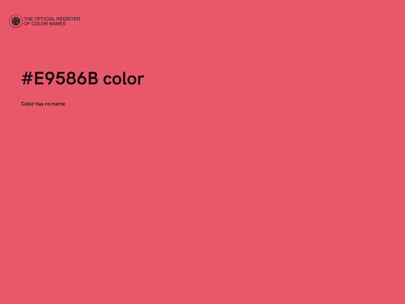 #E9586B color image