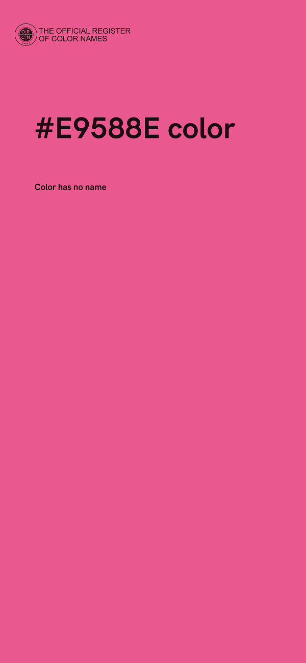 #E9588E color image