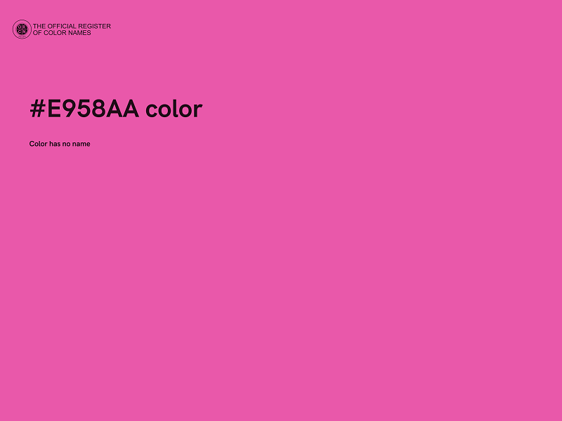 #E958AA color image