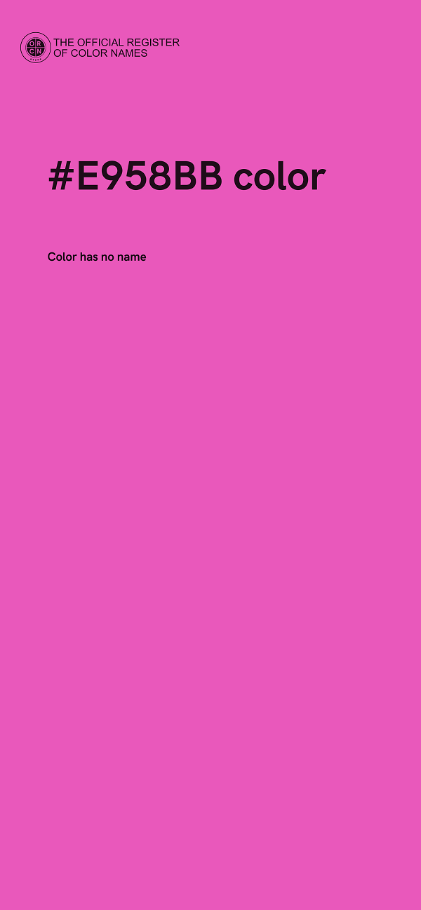 #E958BB color image