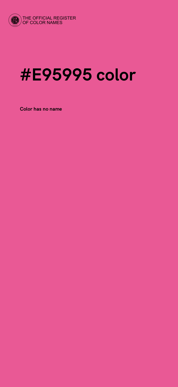 #E95995 color image