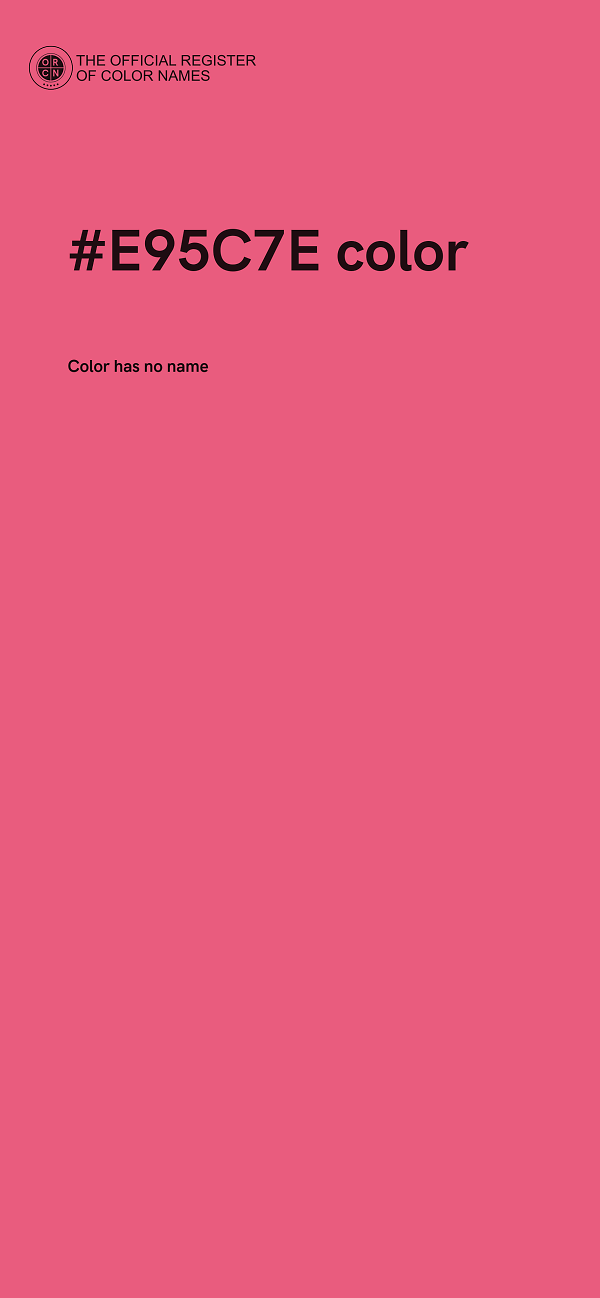#E95C7E color image