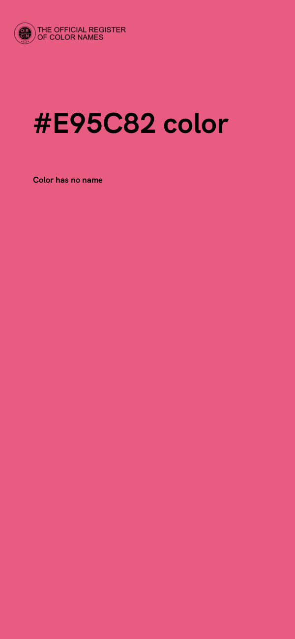 #E95C82 color image