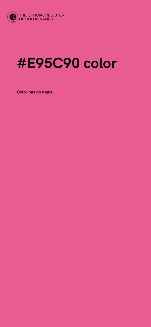 #E95C90 color image