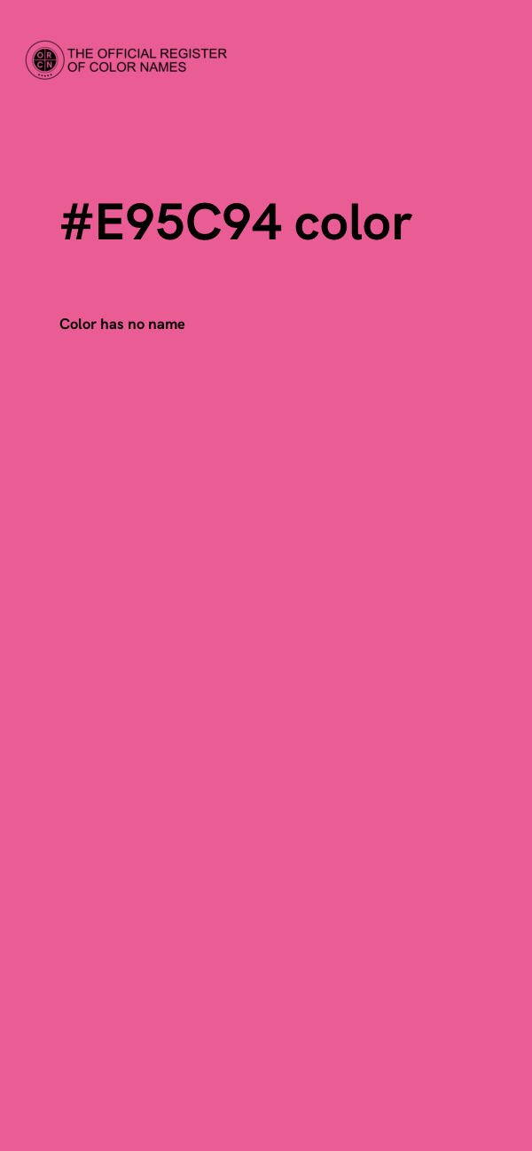 #E95C94 color image
