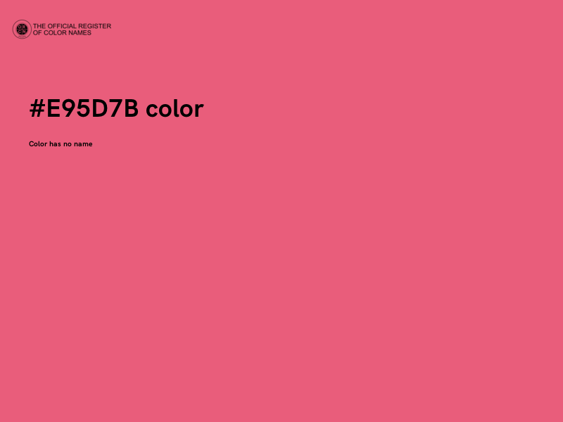 #E95D7B color image
