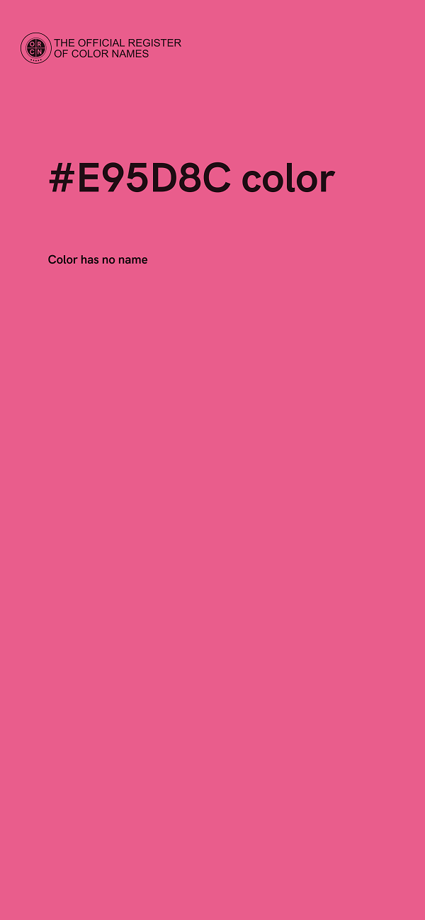 #E95D8C color image