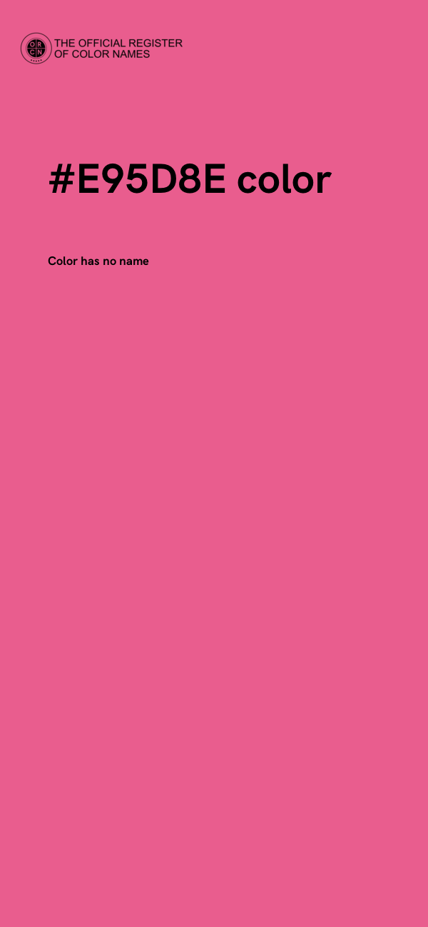 #E95D8E color image