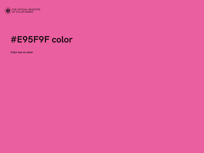 #E95F9F color image