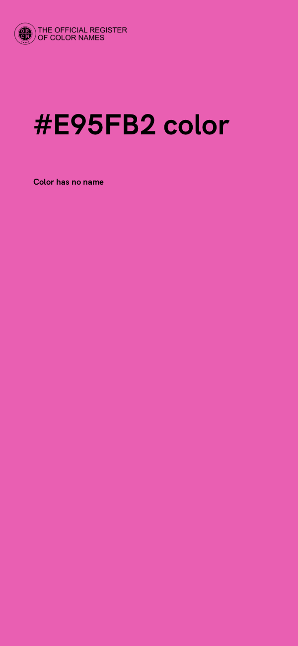 #E95FB2 color image