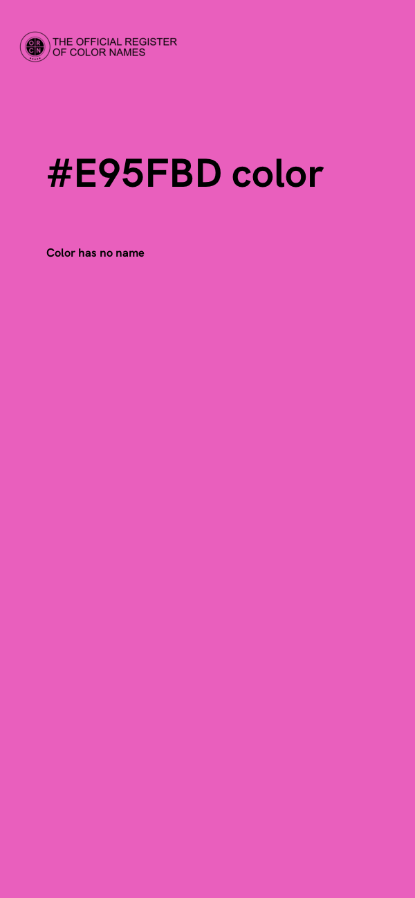 #E95FBD color image
